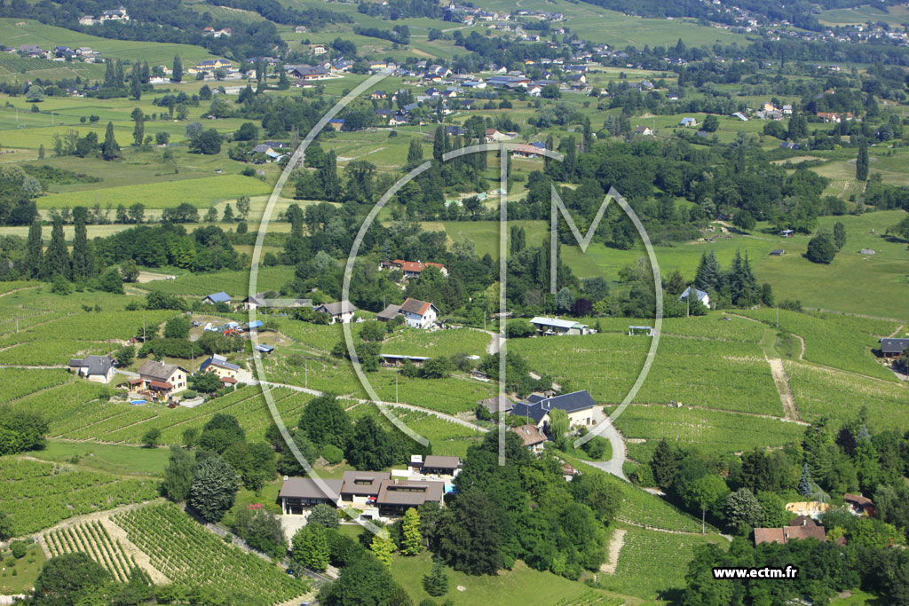 Photo arienne de Les Marches