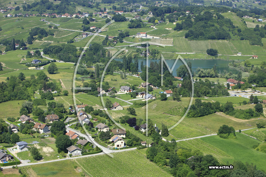 Photo arienne de Les Marches