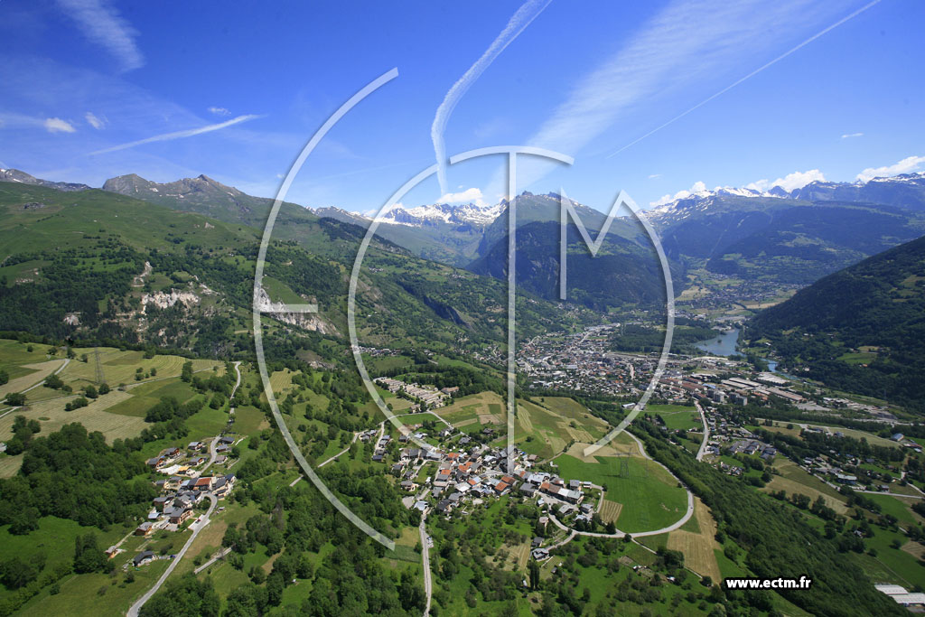 Photo arienne de Bourg-Saint-Maurice