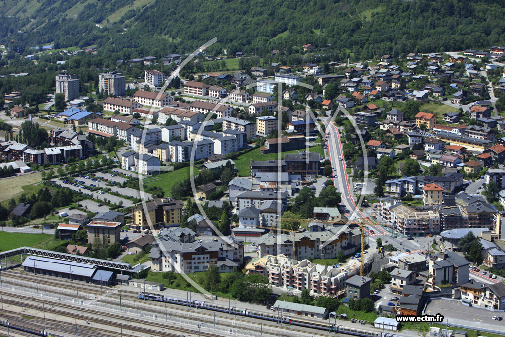 Photo arienne de Bourg-Saint-Maurice