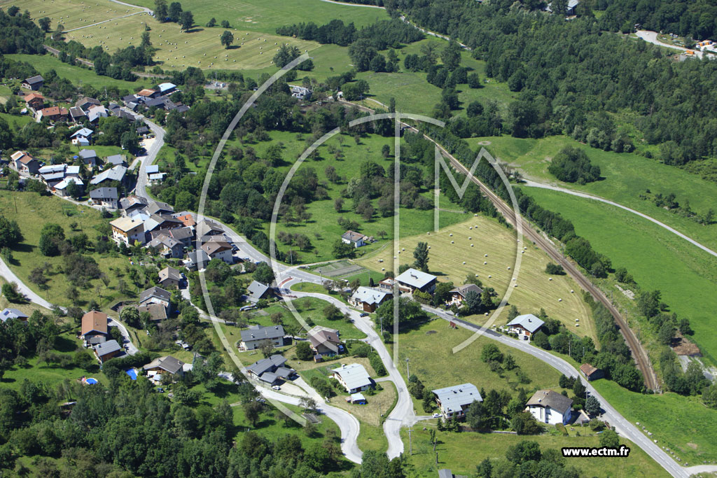 Photo arienne de Bourg-Saint-Maurice (Hauteville-Gondon)