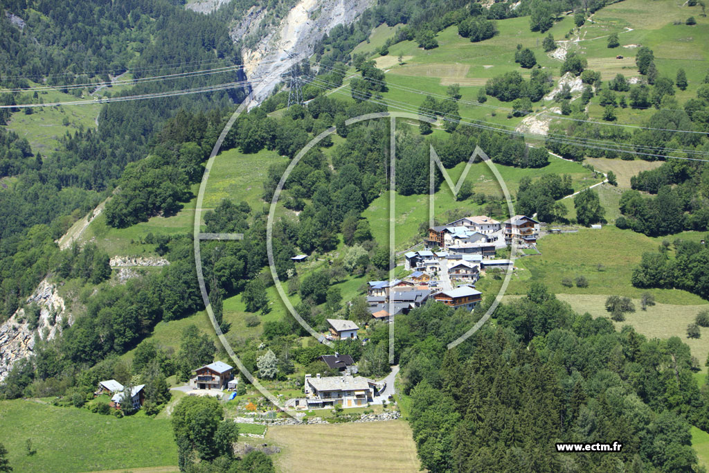 Photo arienne de Bourg-Saint-Maurice (Le Villaret)
