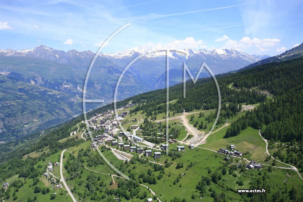 Photo arienne de Peisey-Vallandry