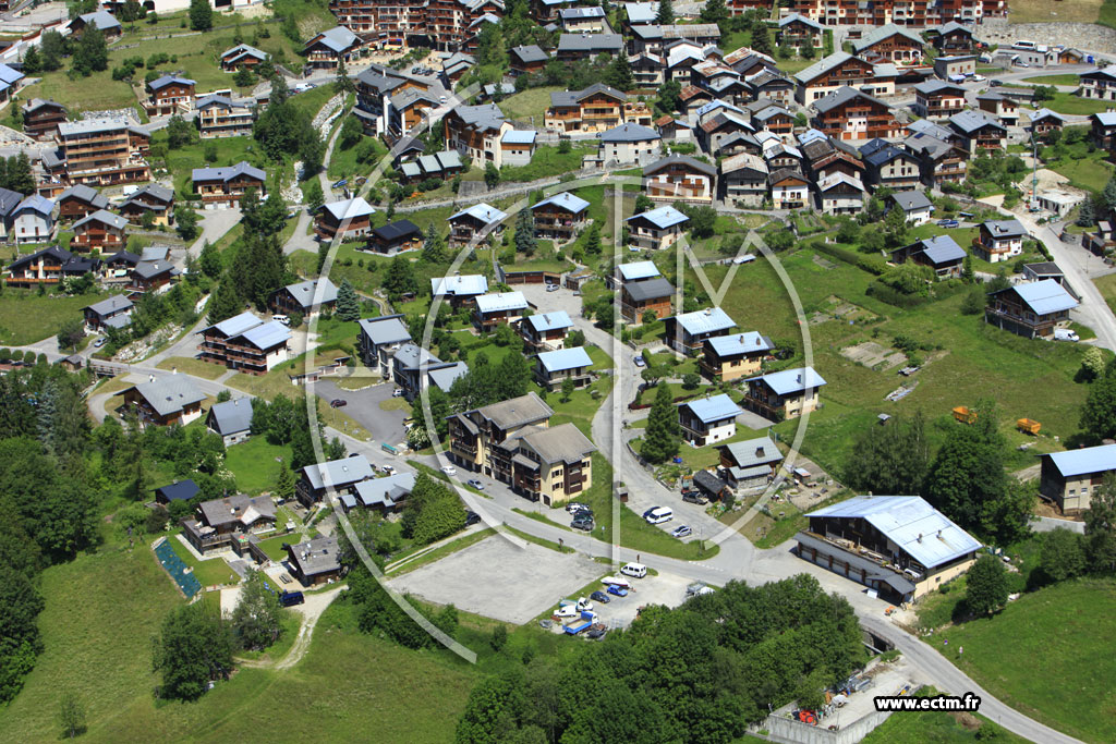 Photo arienne de Champagny-en-Vanoise