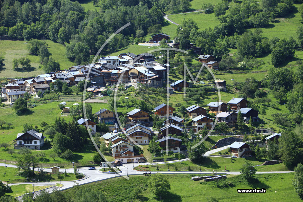 Photo arienne de Saint-Bon-Tarentaise