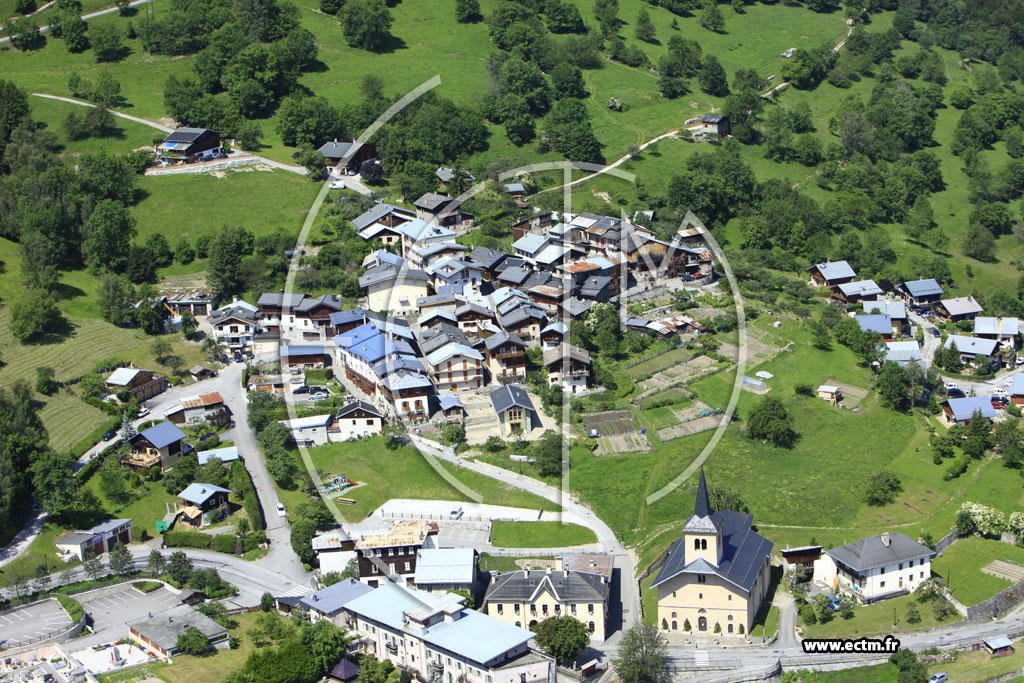 Photo arienne de Saint-Bon-Tarentaise