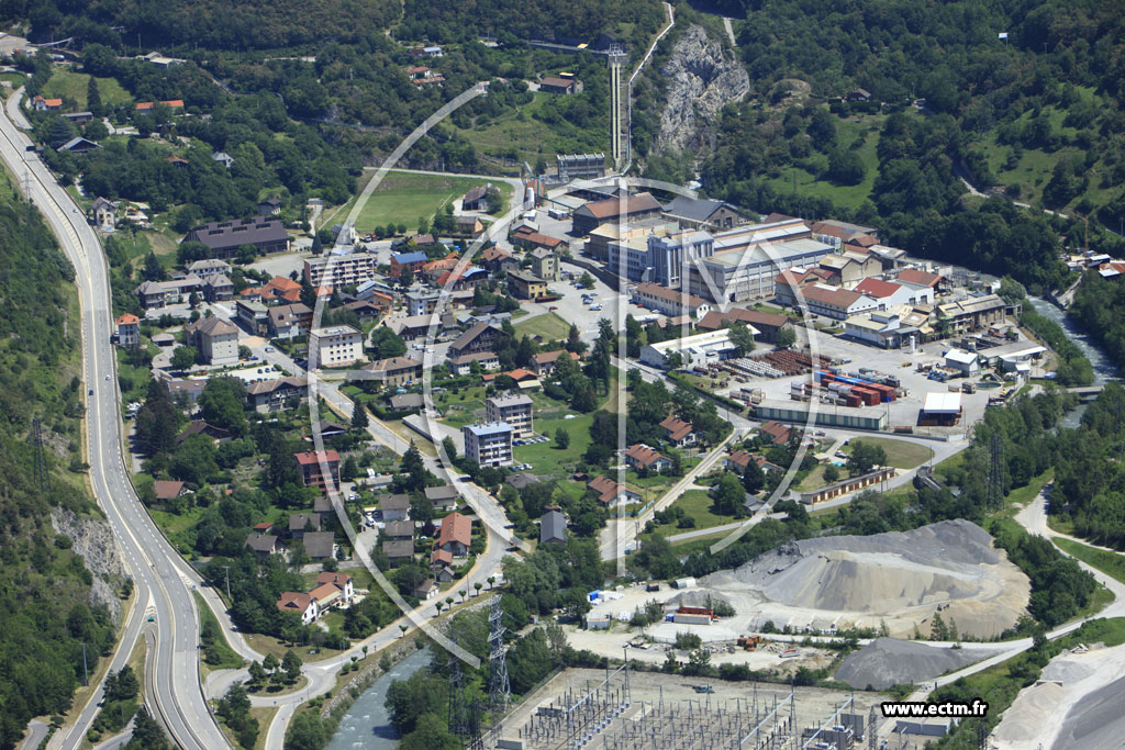 Photo arienne de Saint-Marcel (Pomblire)