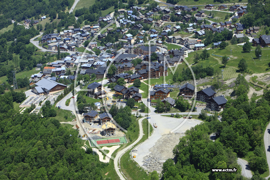 Photo arienne de Saint-Martin-de-Belleville