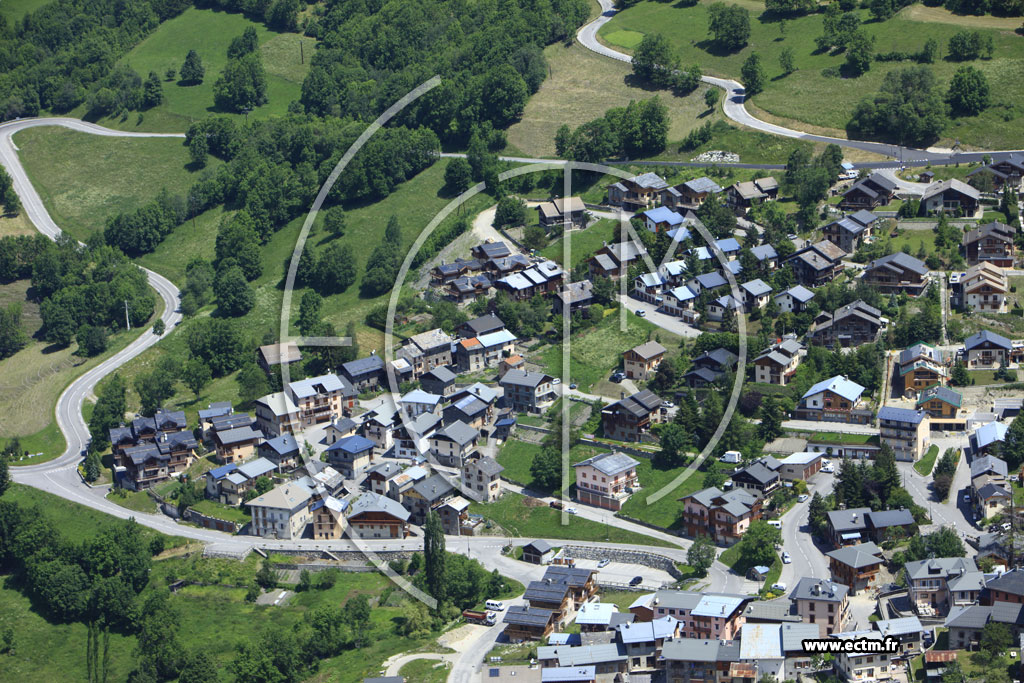 Photo arienne de Saint-Martin-de-Belleville