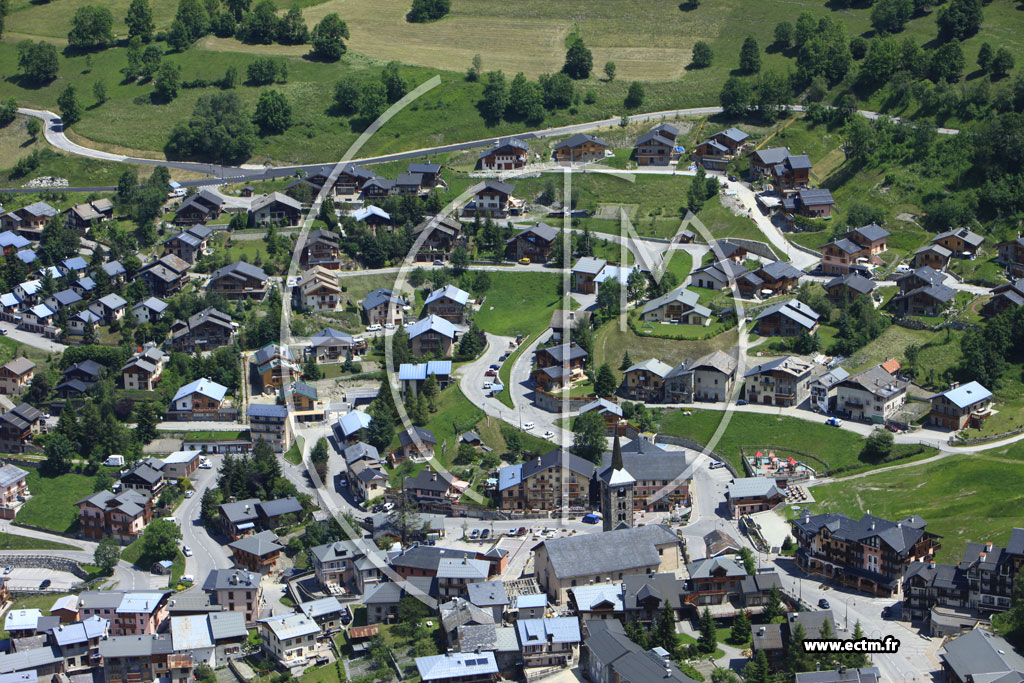 Photo arienne de Saint-Martin-de-Belleville