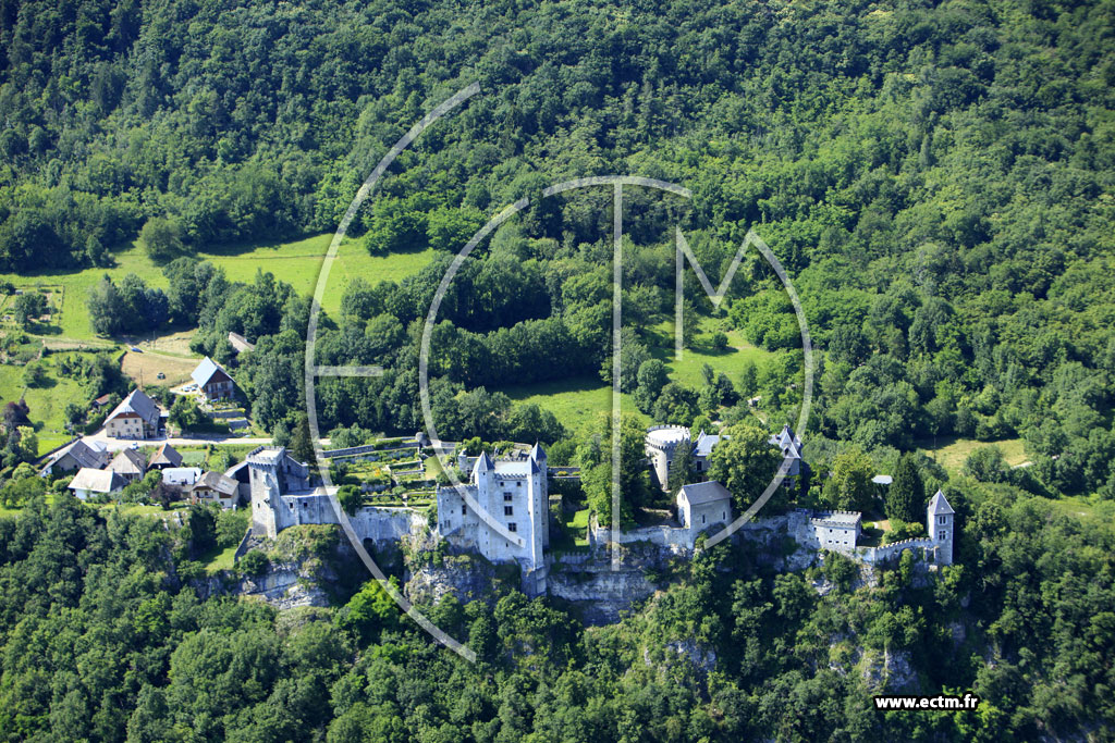 Photo arienne de Saint-Pierre-d'Albigny (Chteau de Miolans)