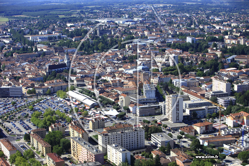 Photo arienne de Bourg en Bresse