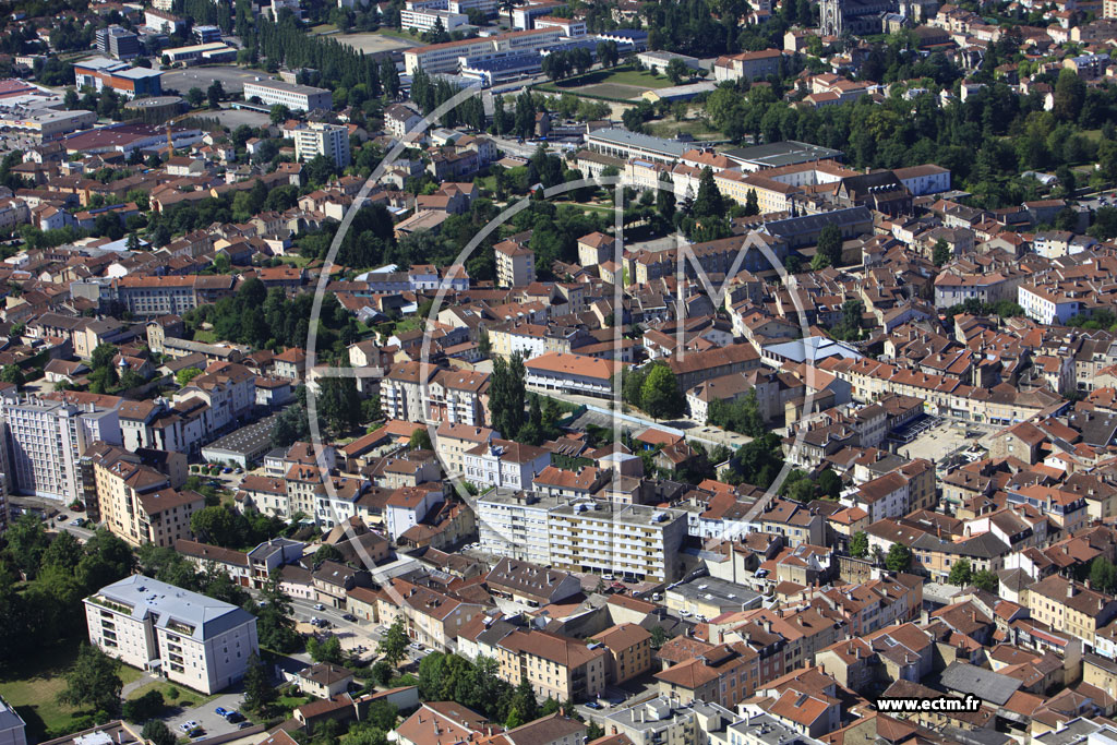 Photo arienne de Bourg en Bresse