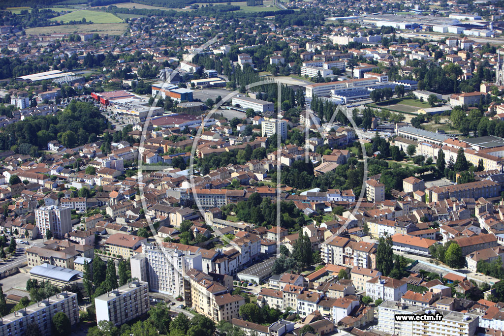 Photo arienne de Bourg en Bresse