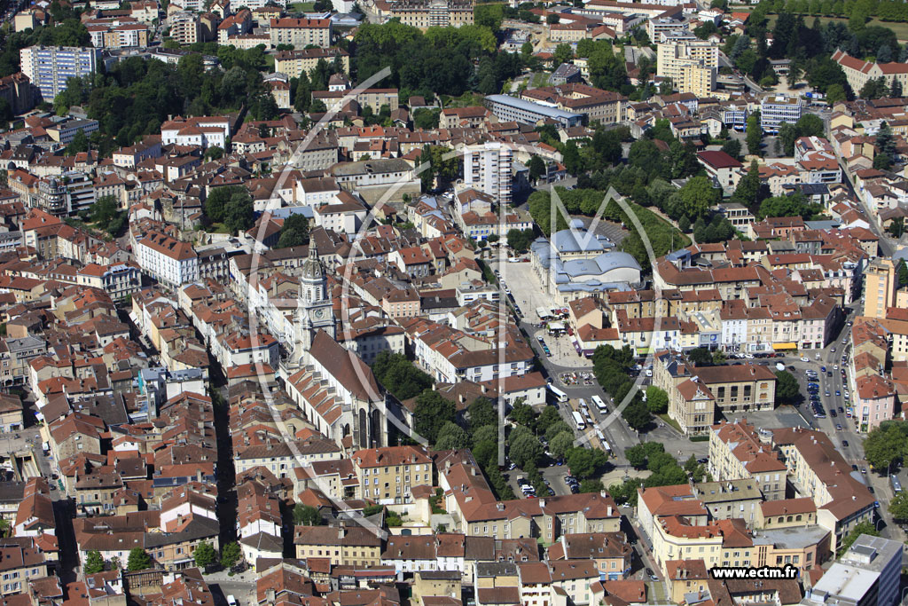 Photo arienne de Bourg en Bresse