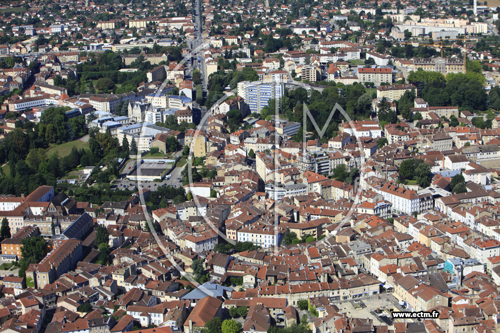 Photo arienne de Bourg en Bresse