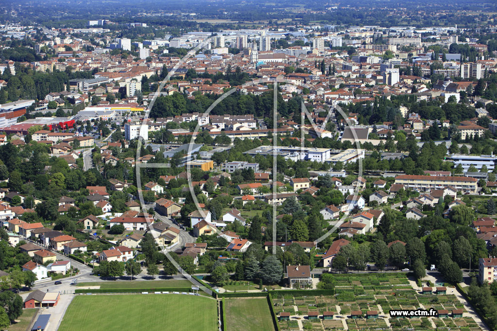 Photo arienne de Bourg en Bresse