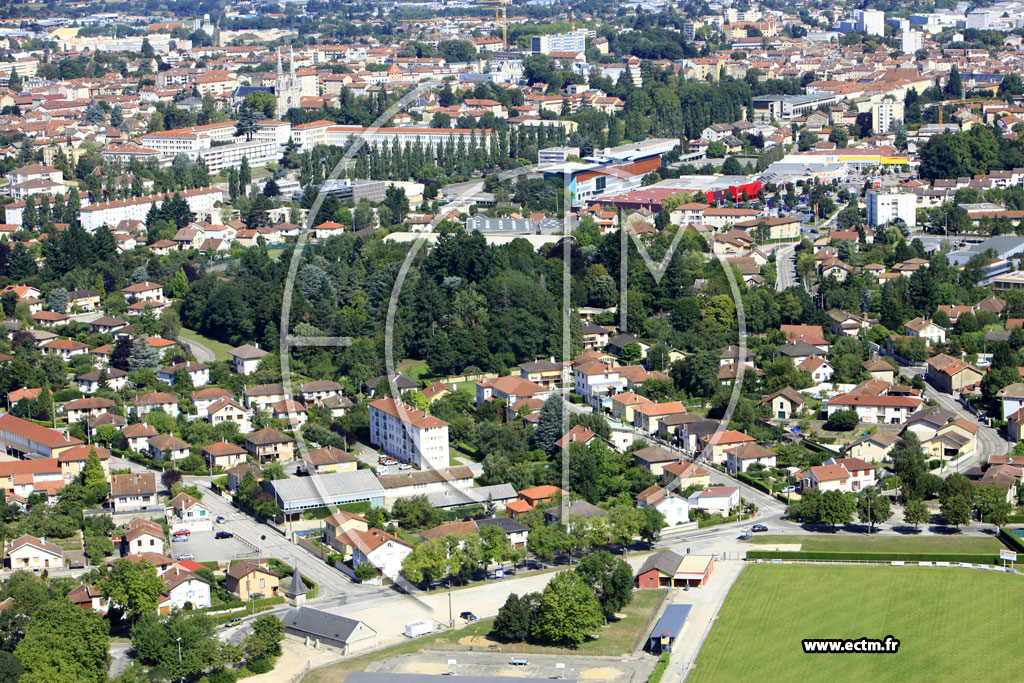 Photo arienne de Bourg en Bresse