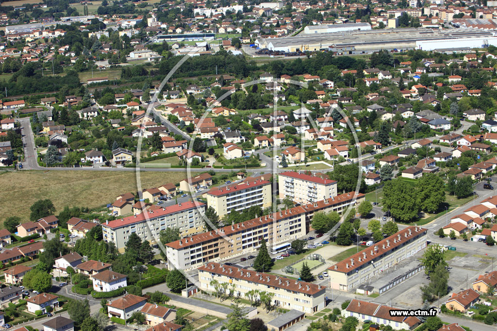 Photo arienne de Bourg en Bresse