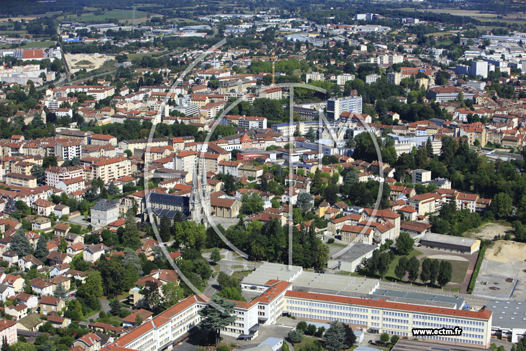 Photo arienne de Bourg en Bresse