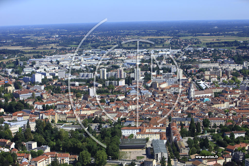 Photo arienne de Bourg en Bresse