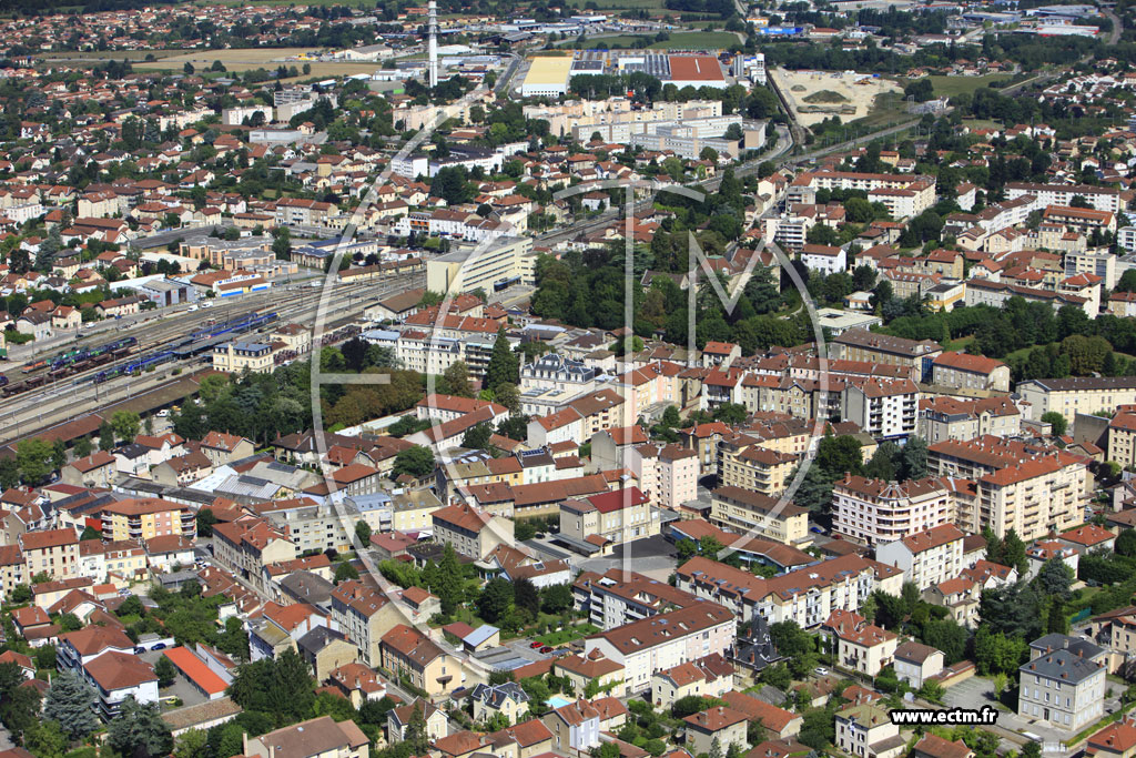 Photo arienne de Bourg en Bresse