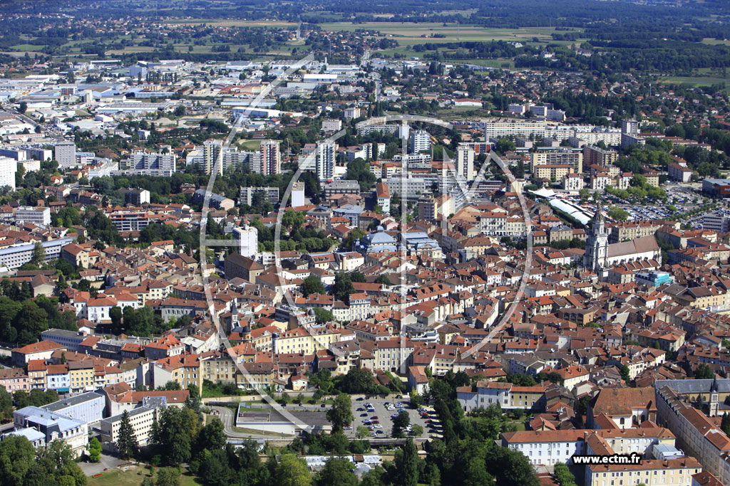 Photo arienne de Bourg en Bresse