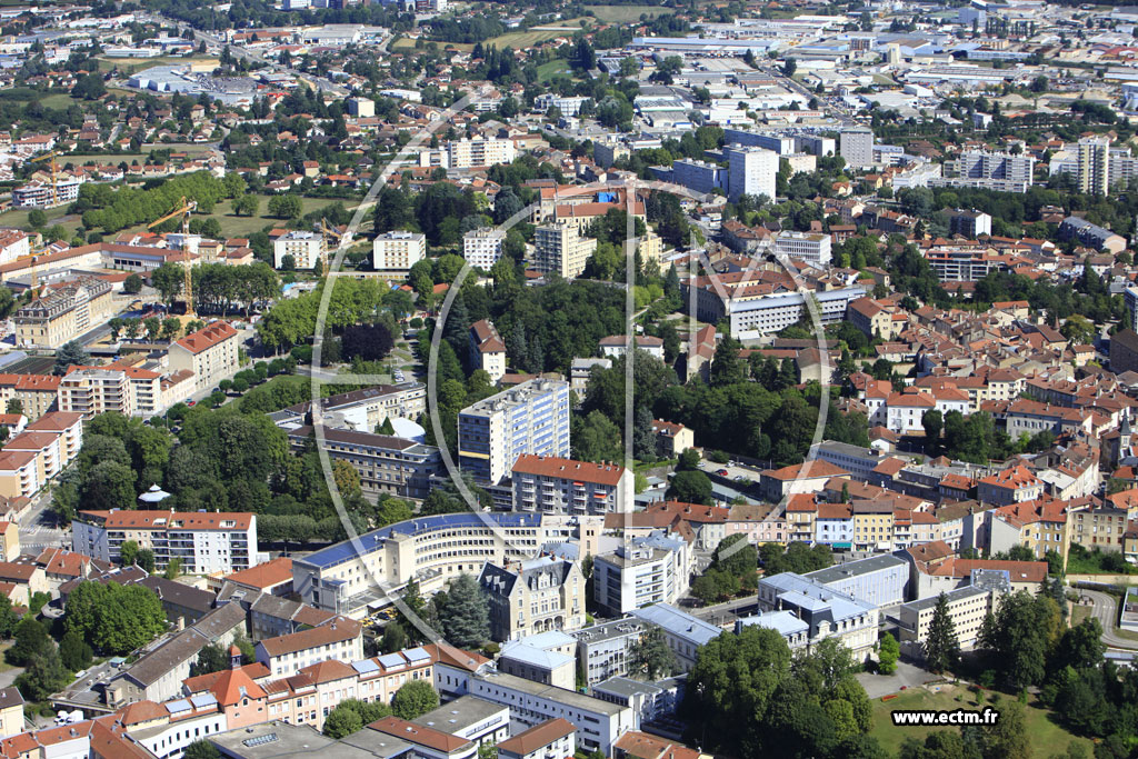 Photo arienne de Bourg en Bresse