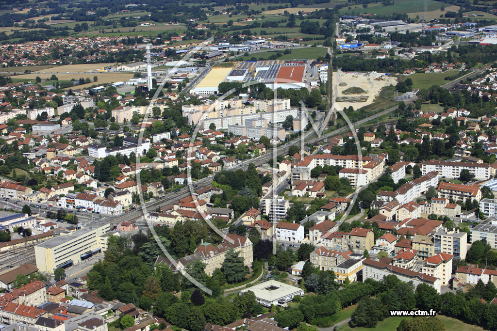Photo arienne de Bourg en Bresse