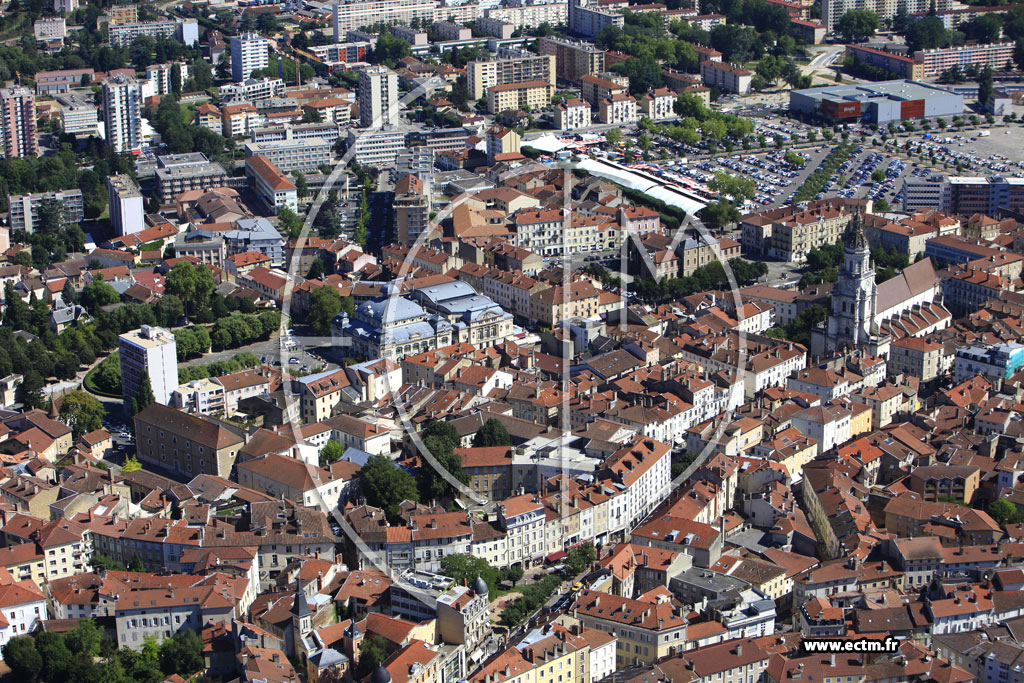 Photo arienne de Bourg en Bresse
