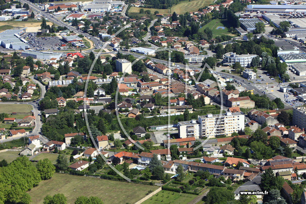 Photo arienne de Bourg en Bresse