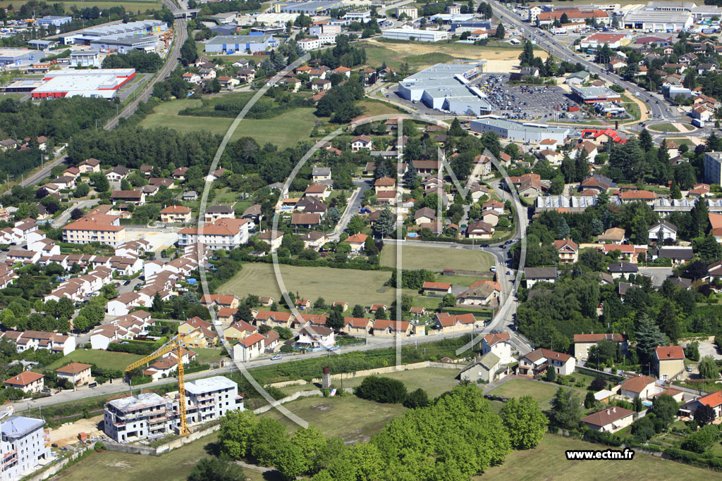 Photo arienne de Bourg en Bresse