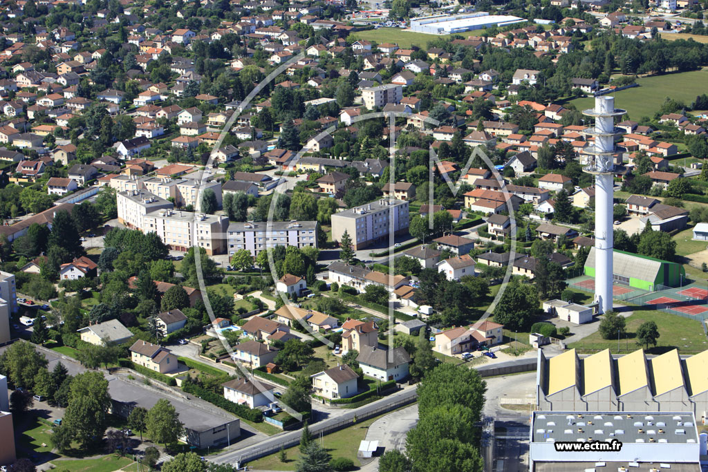 Photo arienne de Bourg en Bresse