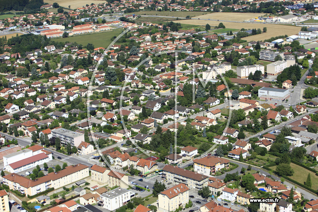 Photo arienne de Bourg en Bresse