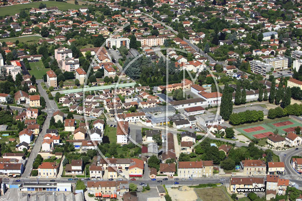 Photo arienne de Bourg en Bresse