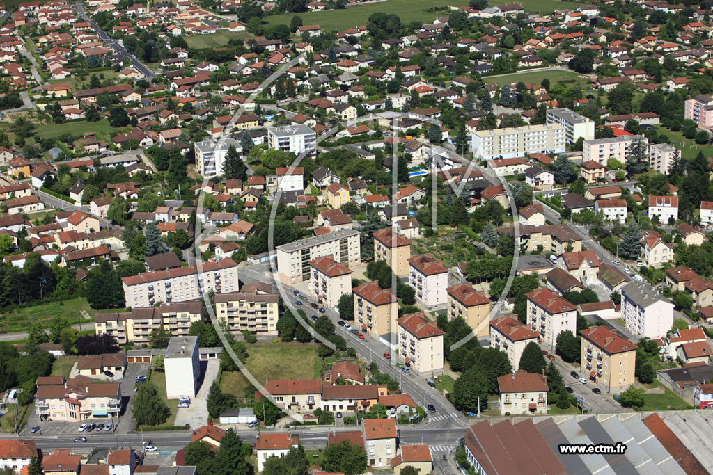 Photo arienne de Bourg en Bresse