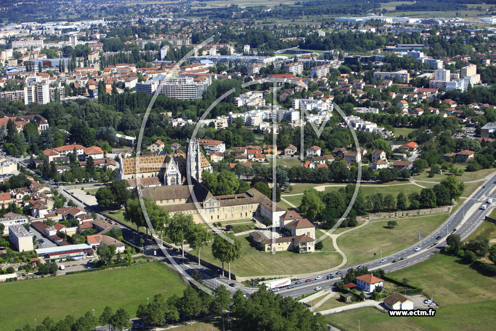 Photo arienne de Bourg en Bresse (Brou)