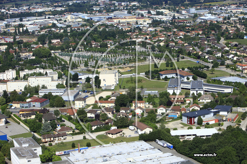 Photo arienne de Bourg en Bresse (Grand Challes)