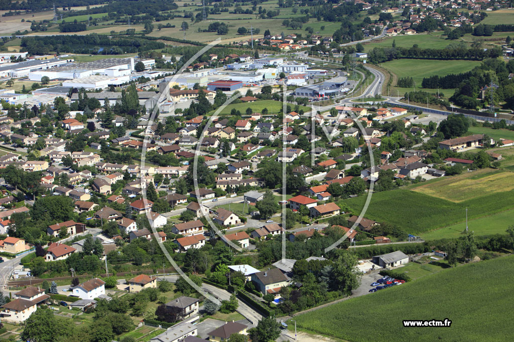 Photo arienne de Bourg en Bresse (Grand Challes)
