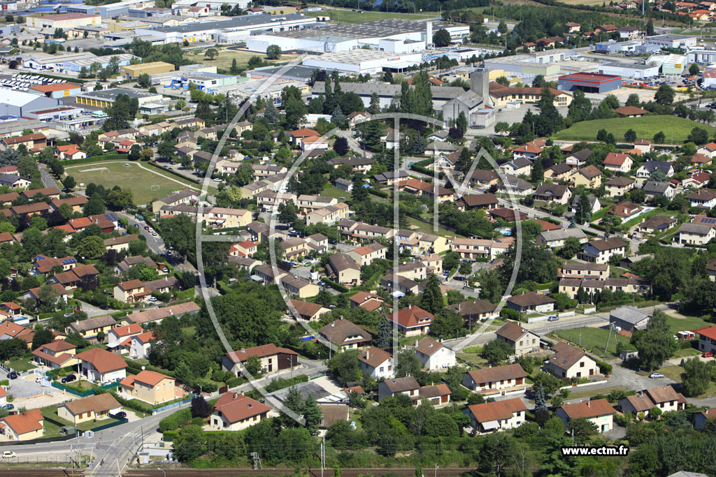Photo arienne de Bourg en Bresse (Grand Challes)