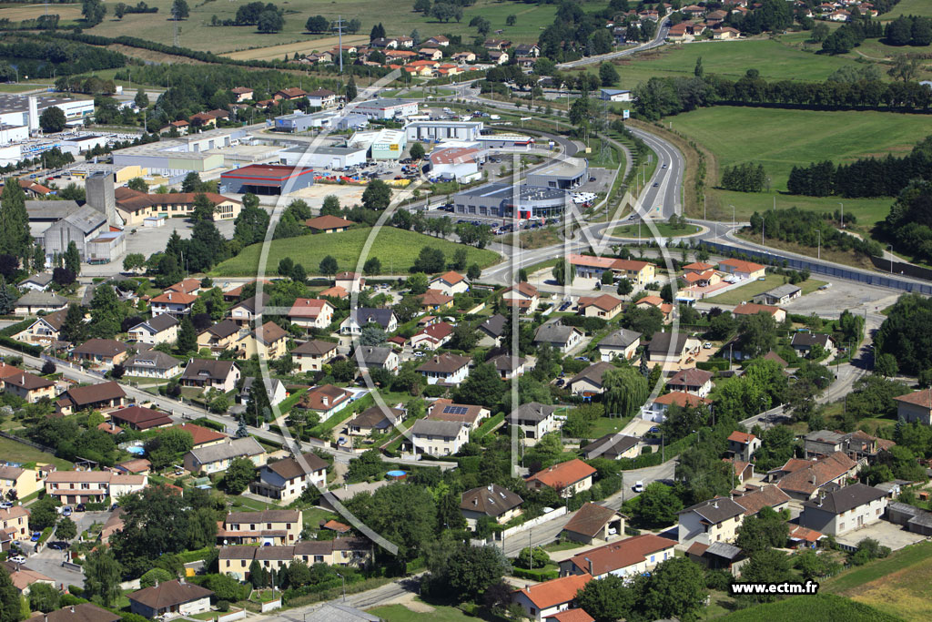 Photo arienne de Bourg en Bresse (Grand Challes)