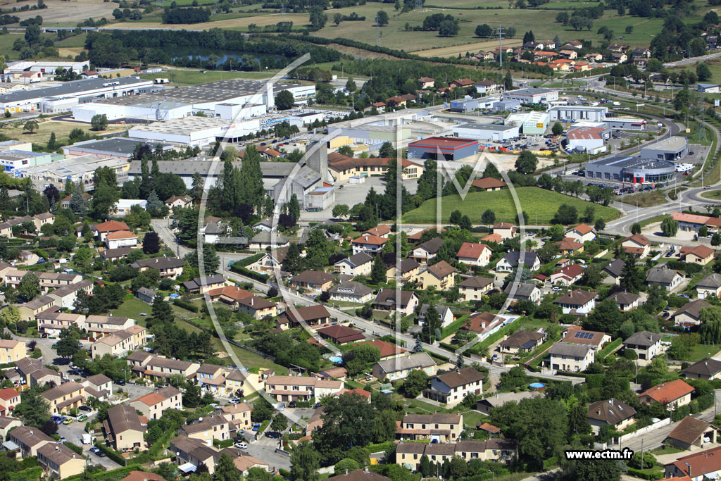 Photo arienne de Bourg en Bresse (Grand Challes)