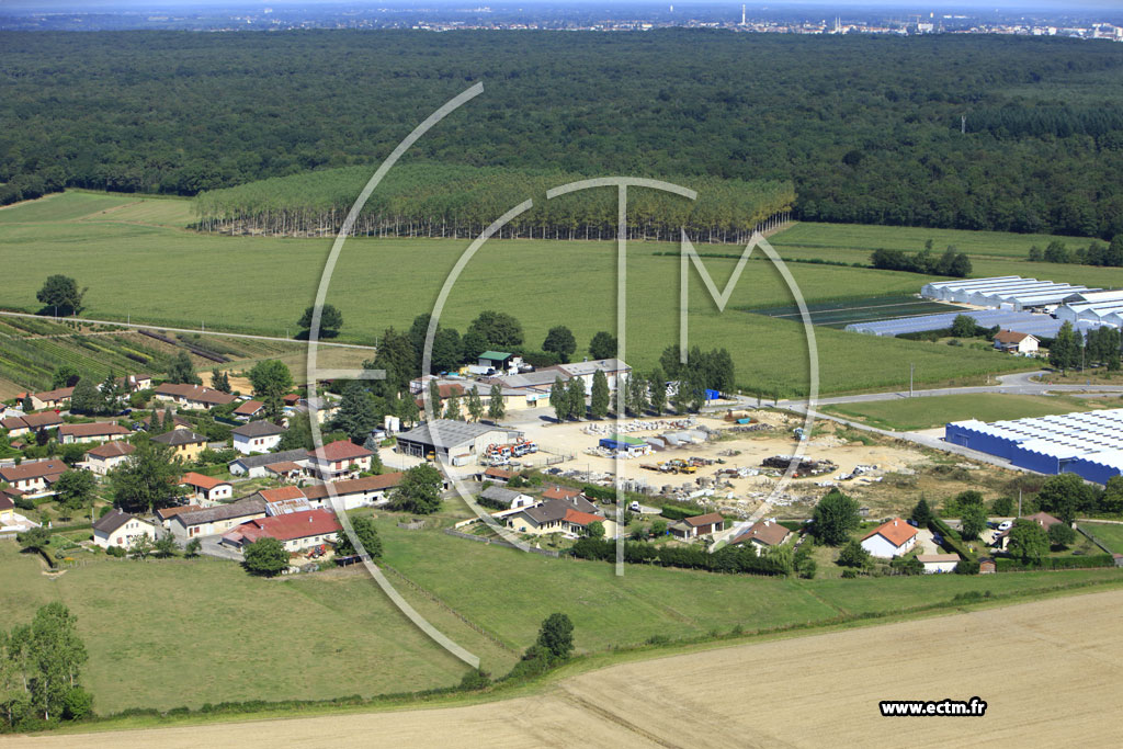 Photo arienne de Certines (Les Rippes)