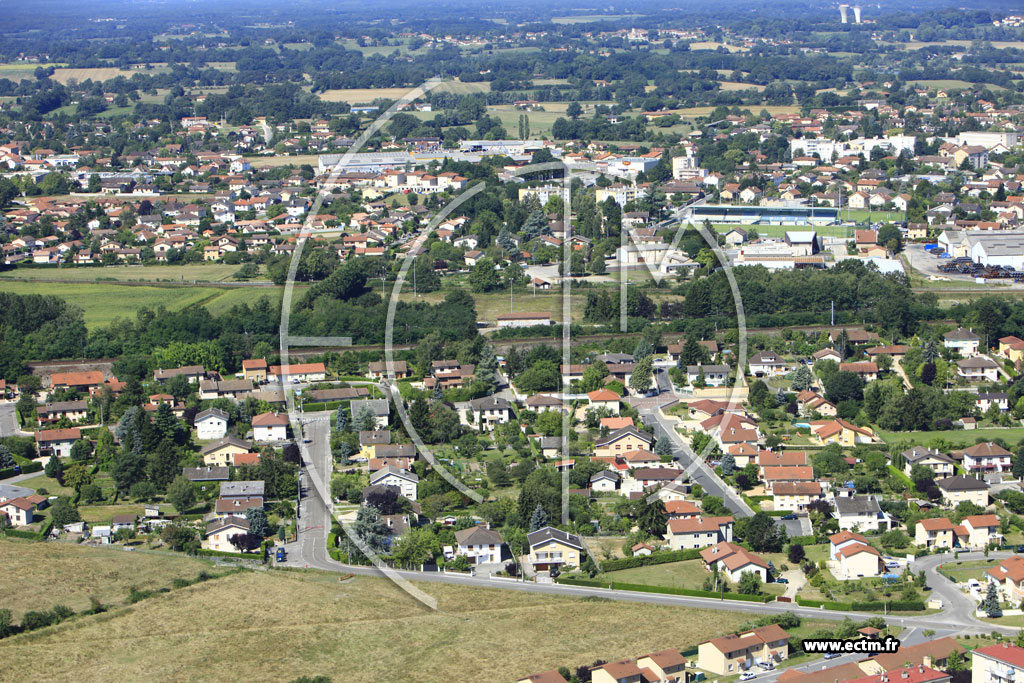 Photo arienne de Pronnas (La Correrie)