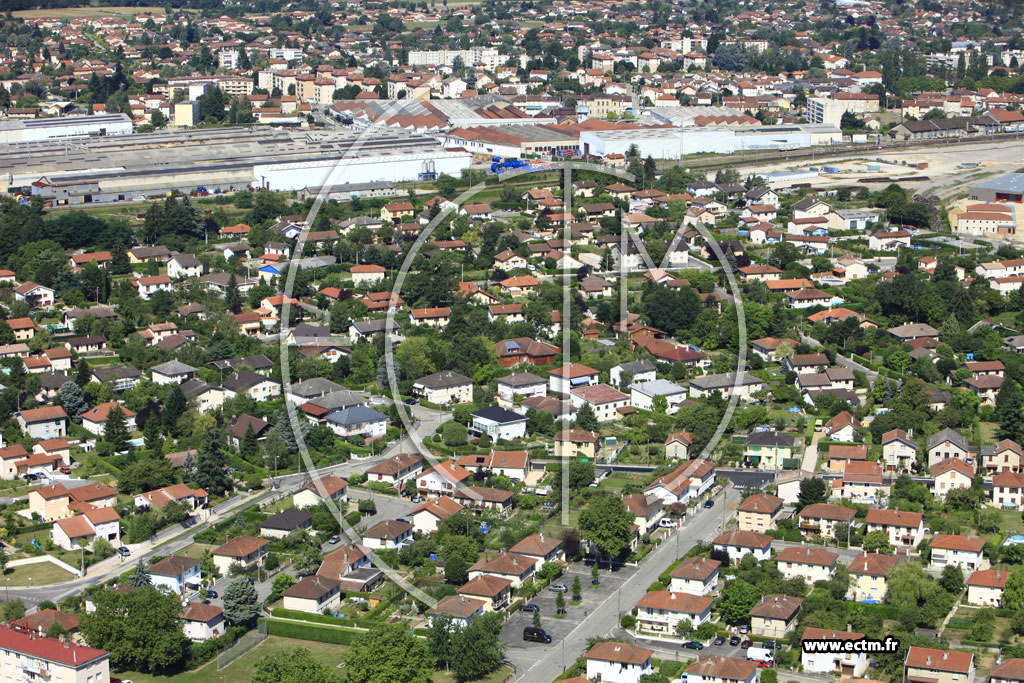 Photo arienne de Pronnas (La Correrie)