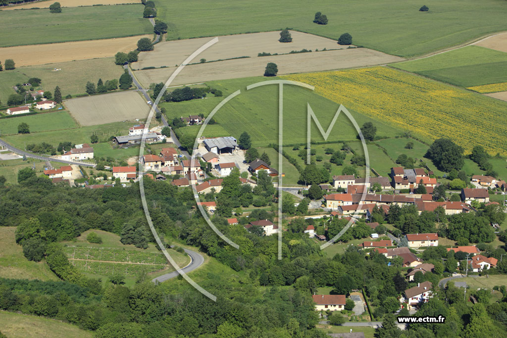 Photo arienne de Saint-Martin-du-Mont (Le Pied de la Cte)