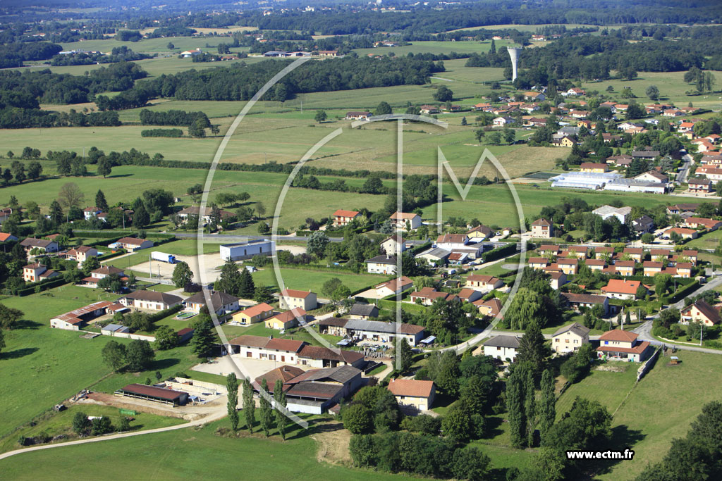 Photo arienne de Attignat