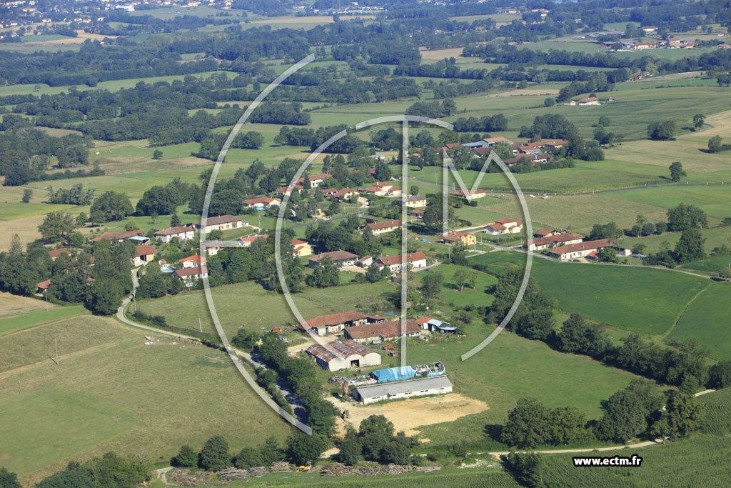 Photo arienne de Cras-sur-Reyssouze (Chassagne)