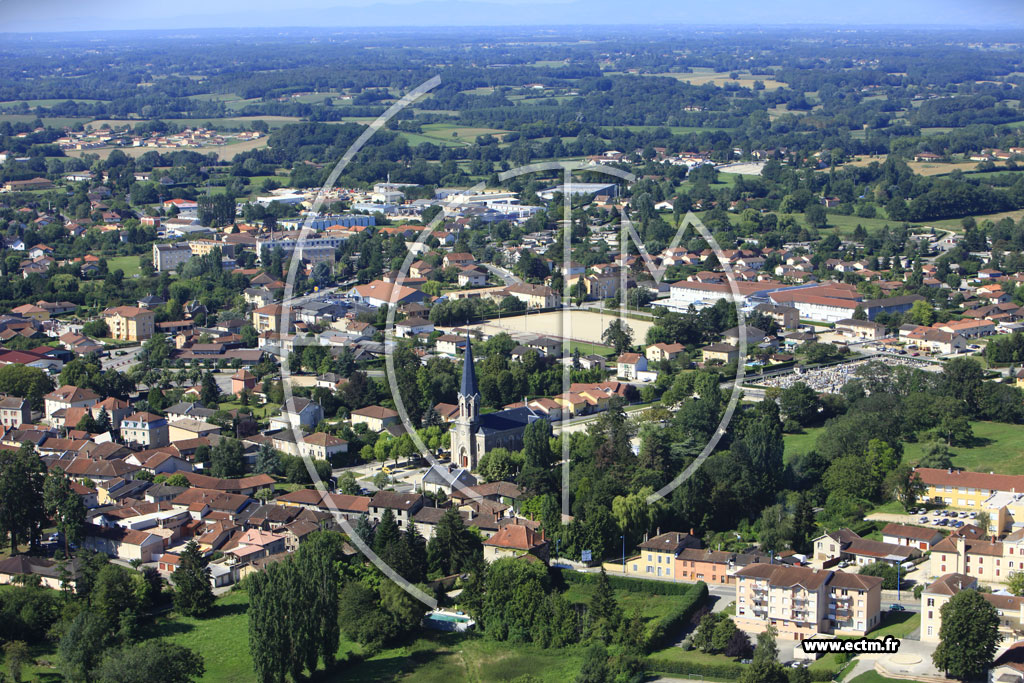 Photo arienne de Montrevel-en-Bresse