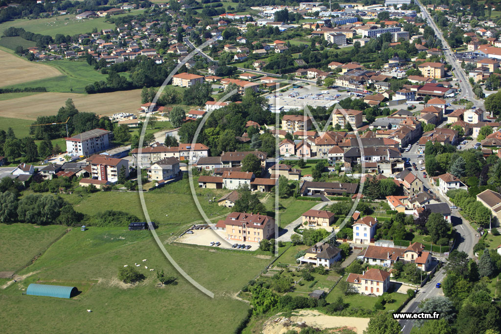 Photo arienne de Montrevel-en-Bresse